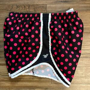 Varsity brand cheer shorts pink and black size small